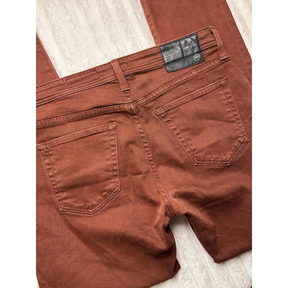 AG-ED Adriano Goldschmied Fall Rust Brown Modern Slim Denim Pants Jeans Size 32R